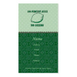 Juice No Seeds Business Card