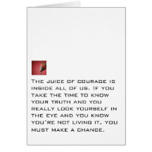 Juice Of Courage Card