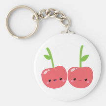 Juicy Cute Kawaii Cherries Keychains