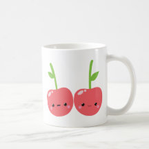 Juicy Cute Kawaii Cherries Mugs