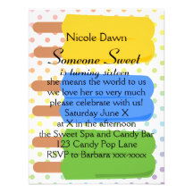 Juicy  Ice Pops Custom Invitations