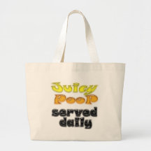 Juicy Poop Tote Bags