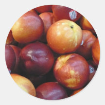 Juicy Red apples Round Sticker