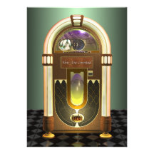 Jukebox Party Invitations