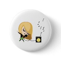 Jules the Singer Pinback Button