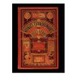 Jules Verne Extraordinary Voyages Book Cover Post Card