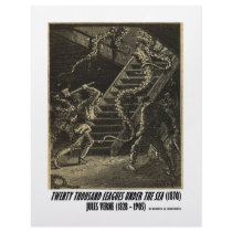 Jules Verne Twenty Thousand Leagues Squid Letterhead