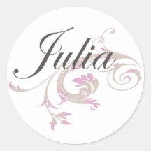 Julia Autocollants Ronds