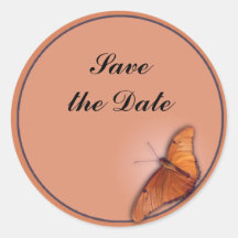Julia Butterfly Round Stickers