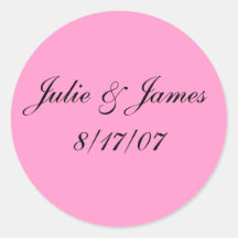 Julie et James8/17/07 Autocollant