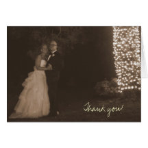 Julie -n- Matt Wedding 4x6 (sepia)-332, Thank you! Card