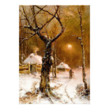 Julius Klever: Winter Night Walk Invite