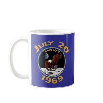 July 20, 1969 Apollo 11 Mission to the Moon Coffee Mugs