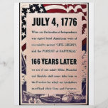 July 4, 1776 personalized flyer