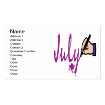 July 4 business card
