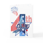 JULY 4th BIRTHDAY by SHARON SHARPE Greeting Cards