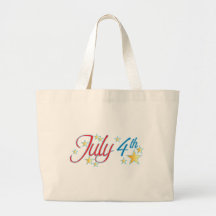 July 4th canvas bags