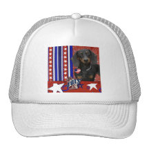 July 4th Firecracker - Dachshund - Winston Trucker Hat