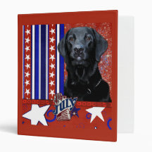 July 4th Firecracker - Labrador - Black - Gauge Binder