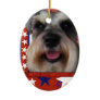 July 4th Firecracker - Schnauzer Christmas Ornaments