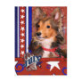 July 4th Firecracker - Sheltie Puppy - Cooper Post Cards