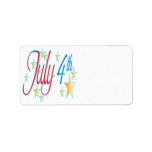July 4th personalized address labels
