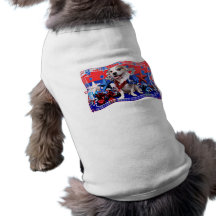 July 4th - Pitbull X - Opie Doggie Tee Shirt