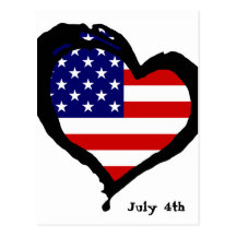 July 4th postcards
