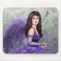July Fairy by Fantasy artist Lori Karels Mouse Pads