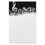 Jumbled Musical Notes Stationery