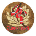 Jump and Turn Skateboard Monkey stickers