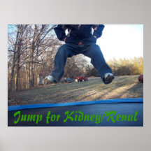 Jump for Kidney/Renal Posters