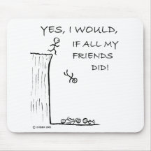 Jump Off A Cliff Mousepads