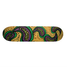 Jumping Bean Paisley Skateboard