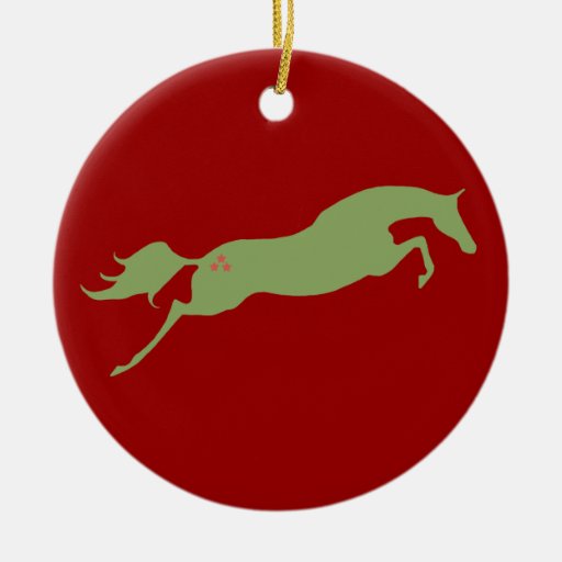 Jumping Christmas Horse Christmas Ornaments