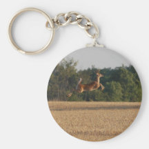jumping deer keychain