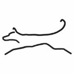 Jumping Dog Embroidered Hooded Sweatshirt
