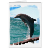Jumping Dolphin Greeting Card