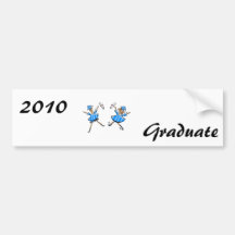 Jumping Grads Bumper Stickers