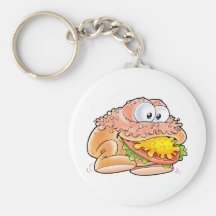 Jumping Hamburger Keychains