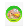 Jumping Hamburger with background