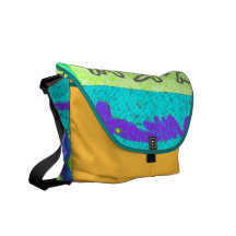 Jumping Jack Abstract Colourful Courier Bags