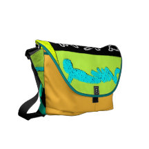 Jumping June Abstract Colourful Courier Bags