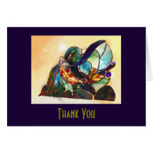 Jumping Koi Fish Excellent Thank You Greeting Card