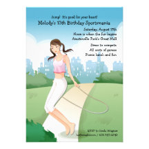 Jumping Rope Invitation