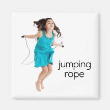 Jumping Rope Refrigerator Magnet