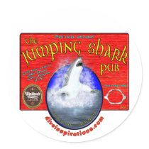 Jumping Shark Bar Sticker