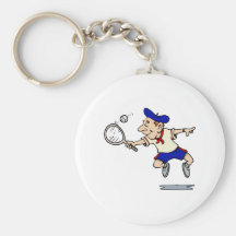 Jumping Tennis Kid Keychains