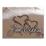 June Beach Destination Wedding Postcard