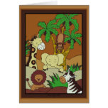 Jungle 10 de bébé d'invitation de baby shower carte de vœux